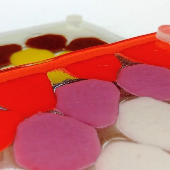 Set of 2 Fused Glass Granny Square Coasters - Picture 6 of 7